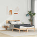 Cadru de pat cu headboard Maro 120 x 200 cm Lemn de pin masiv - WALTI WALTI