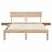 Cadru de pat cu headboard Maro 120 x 200 cm Lemn de pin masiv - WALTI WALTI