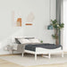 Cadru de pat cu headboard Alb 140 x 190 cm Lemn de pin masiv - WALTI WALTI