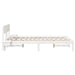 Cadru de pat cu headboard Alb 135 x 190 cm Lemn de pin masiv - WALTI WALTI