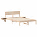 Cadru de pat cu headboard Maro 120 x 190 cm Lemn de pin masiv - WALTI WALTI