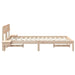Cadru de pat cu headboard Maro 120 x 190 cm Lemn de pin masiv - WALTI WALTI
