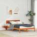 Cadru de pat Maroniu cerat 120 x 190 cm Lemn de pin masiv - WALTI WALTI