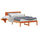 Cadru de pat Maroniu cerat 120 x 190 cm Lemn de pin masiv - WALTI WALTI