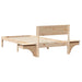 Cadru de pat cu headboard Maro 100 x 200 cm Lemn de pin masiv - WALTI WALTI