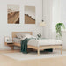 Cadru de pat cu headboard Maro 90 x 200 cm Lemn de pin masiv - WALTI WALTI