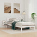 Cadru de pat cu headboard Alb 90 x 200 cm Lemn de pin masiv - WALTI WALTI