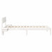 Cadru de pat cu headboard Alb 90 x 200 cm Lemn de pin masiv - WALTI WALTI