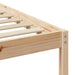 Cadru de pat cu headboard Maro 80 x 200 cm Lemn de pin masiv - WALTI WALTI