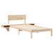 Cadru de pat cu headboard Maro 80 x 200 cm Lemn de pin masiv - WALTI WALTI