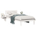 Cadru de pat cu headboard Alb 80 x 200 cm Lemn de pin masiv - WALTI WALTI