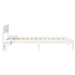 Cadru de pat cu headboard Alb 90 x 190 cm Lemn de pin masiv - WALTI WALTI