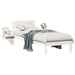 Cadru de pat cu headboard Alb 75 x 190 cm Lemn de pin masiv - WALTI WALTI
