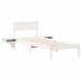 Cadru de pat cu headboard Alb 75 x 190 cm Lemn de pin masiv - WALTI WALTI