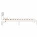 Cadru de pat cu headboard Alb 75 x 190 cm Lemn de pin masiv - WALTI WALTI