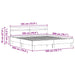 Cadru de pat Lemn vechi 203 x 185 x 70 cm Lemn compozit - WALTI WALTI