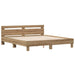 Cadru de pat Stejar Artizanal 203 x 185 x 70 cm Lemn compozit - WALTI WALTI
