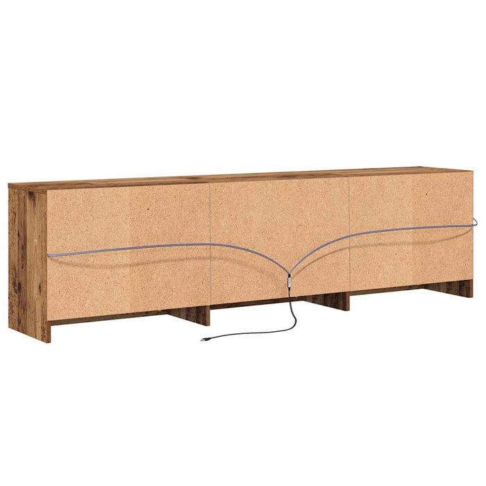 Cabinet TV cu lumini cu bandă LED cu sertar cu depozitare Maro 180 x 34 x 50 cm - WALTI WALTI