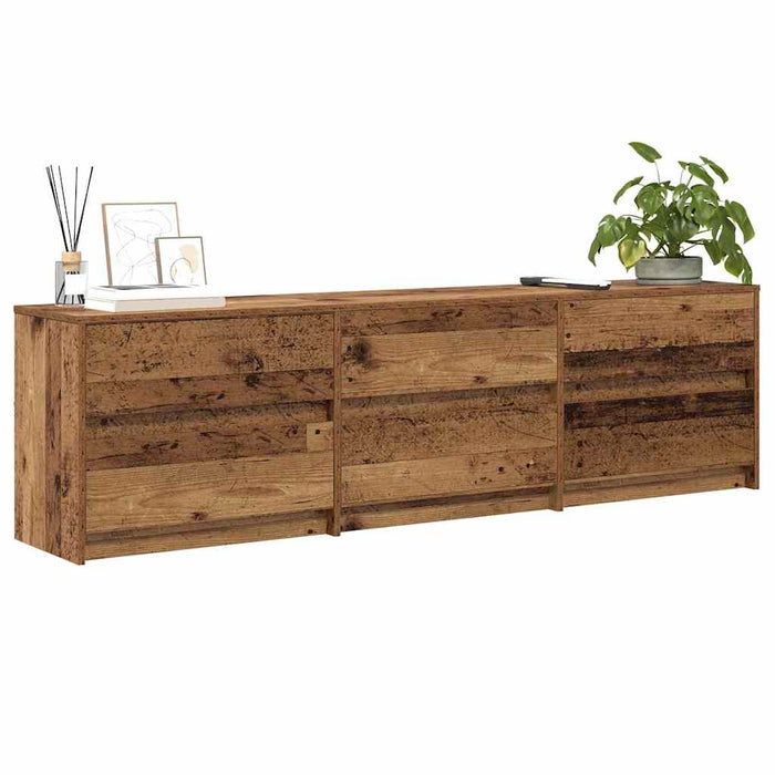 Cabinet TV cu lumini cu bandă LED cu sertar cu depozitare Maro 180 x 34 x 50 cm - WALTI WALTI