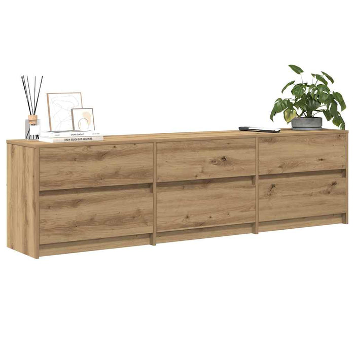 Cabinet TV cu lumini cu bandă LED cu sertar cu depozitare Maro 181 x 34 x 50 cm - WALTI WALTI