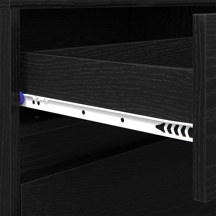 Cabinet TV Negru 182 x 34 x 50 cm Lemn compozit - WALTI WALTI