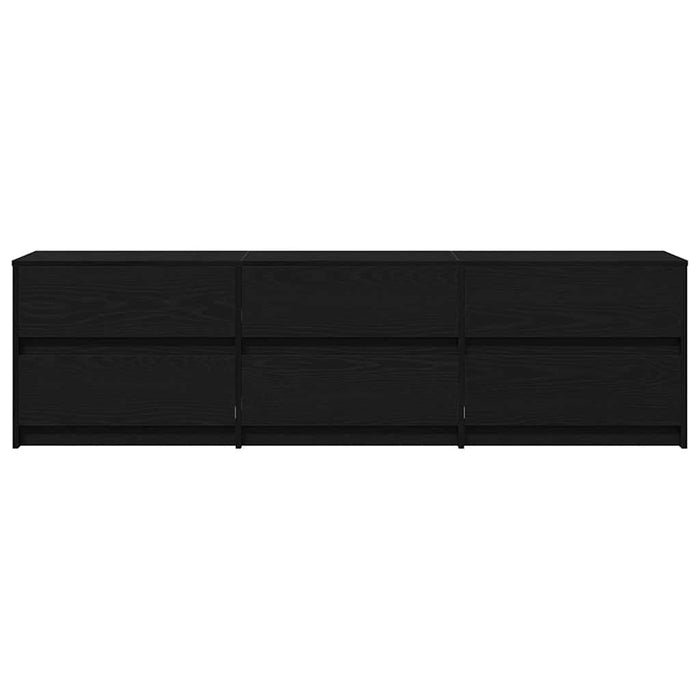 Cabinet TV Negru 182 x 34 x 50 cm Lemn compozit - WALTI WALTI