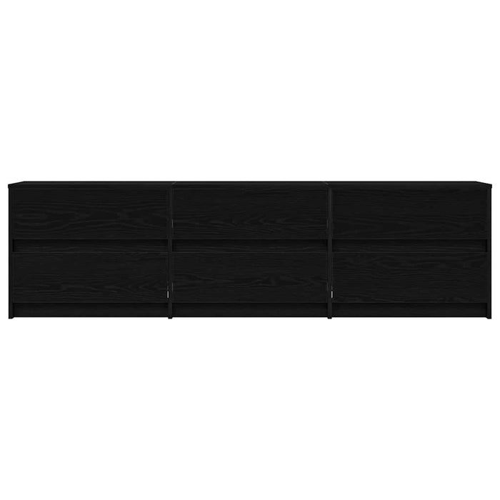 Cabinet TV Negru 182 x 34 x 50 cm Lemn compozit - WALTI WALTI