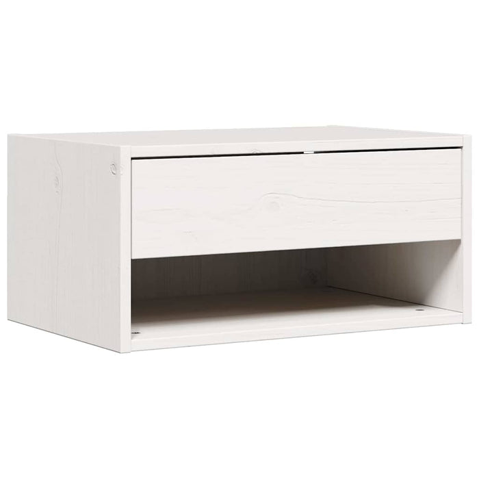 Noptieră 2 pcs Alb 50 x 32,5 x 24 cm Lemn masiv de pin - WALTI WALTI