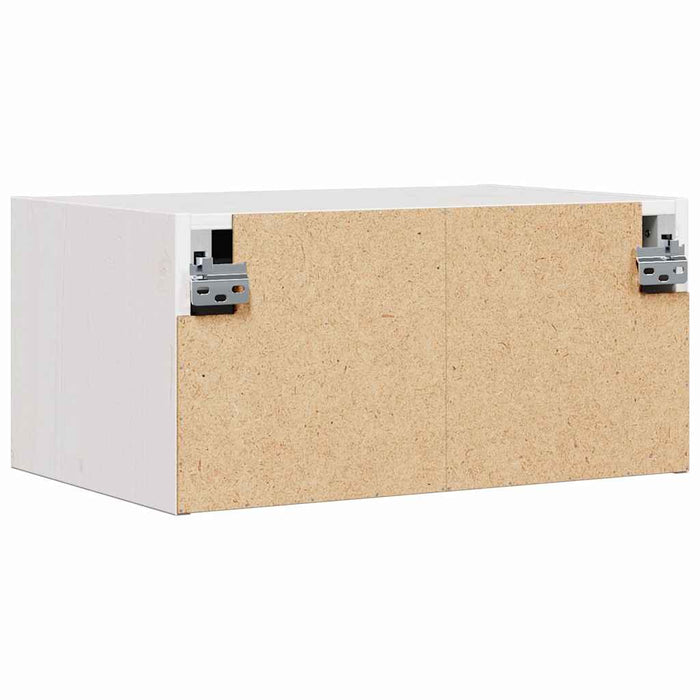Noptieră 2 pcs Alb 50 x 32,5 x 24 cm Lemn masiv de pin - WALTI WALTI