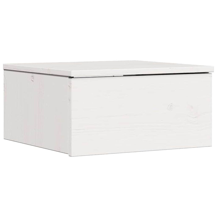 Noptieră cu sertar Alb 37 x 35 x 18,5 cm Lemn masiv de pin - WALTI WALTI