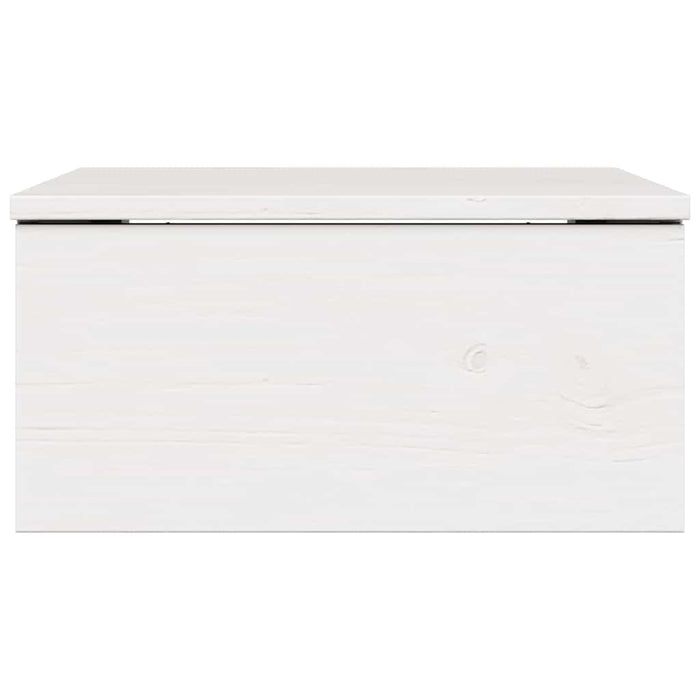 Noptieră cu sertar Alb 37 x 35 x 18,5 cm Lemn masiv de pin - WALTI WALTI