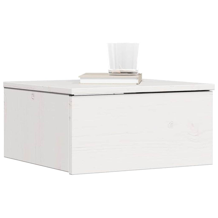Noptieră cu sertar Alb 37 x 35 x 18,5 cm Lemn masiv de pin - WALTI WALTI