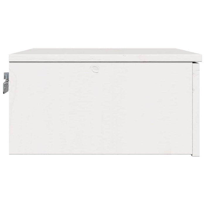 Noptieră cu sertar Alb 37 x 35 x 18,5 cm Lemn masiv de pin - WALTI WALTI