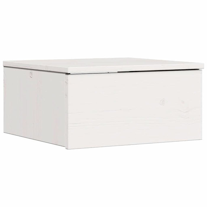 Noptieră 2 pcs Alb 37 x 35 x 18,5 cm Lemn masiv de pin - WALTI WALTI