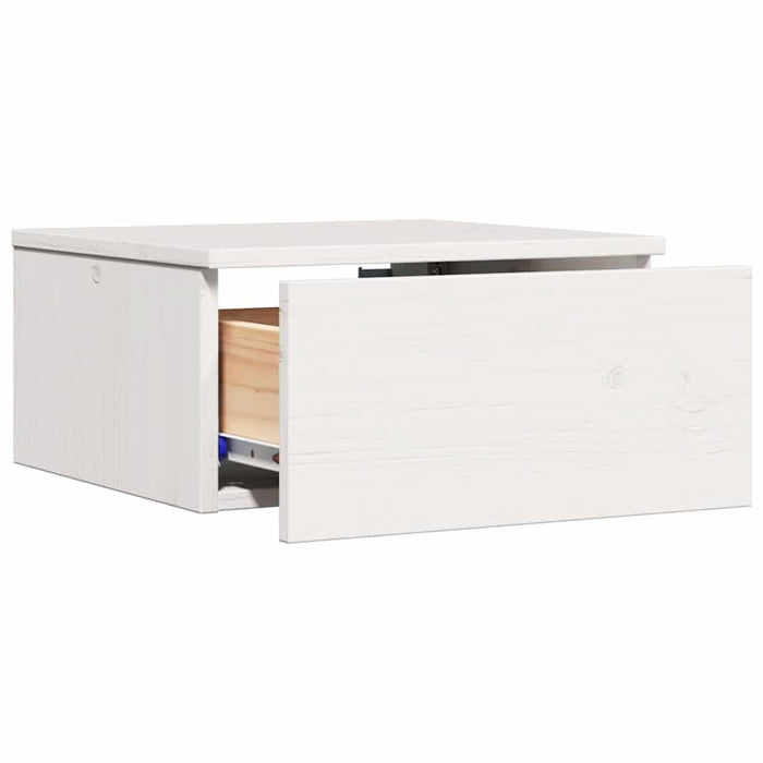Noptieră 2 pcs Alb 37 x 35 x 18,5 cm Lemn masiv de pin - WALTI WALTI