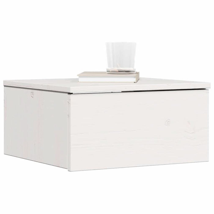 Noptieră 2 pcs Alb 37 x 35 x 18,5 cm Lemn masiv de pin - WALTI WALTI