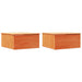 Noptieră cu sertar 2 pcs Maroniu cerat 37 x 35 x 18,5 cm - WALTI WALTI