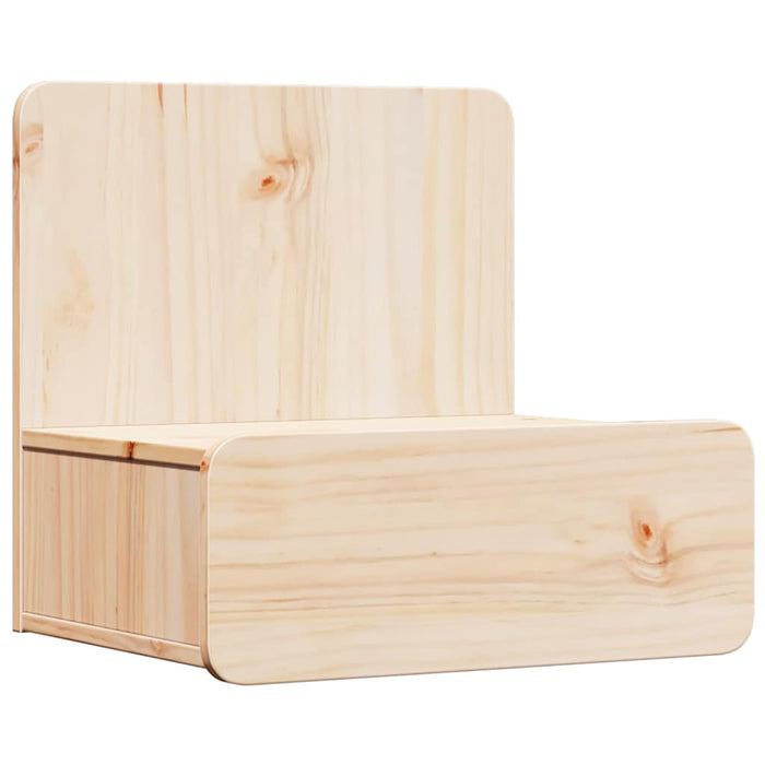 Noptieră 2 pcs Maro 44 x 32,5 x 40 cm Lemn masiv de pin - WALTI WALTI