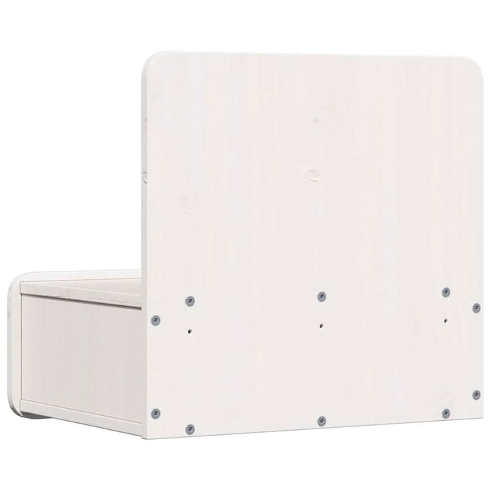 Noptieră cu sertar Alb 44 x 32,5 x 40 cm Lemn masiv de pin - WALTI WALTI