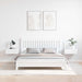 Noptieră 2 pcs Alb 44 x 32,5 x 40 cm Lemn masiv de pin - WALTI WALTI