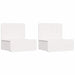 Noptieră 2 pcs Alb 44 x 32,5 x 40 cm Lemn masiv de pin - WALTI WALTI