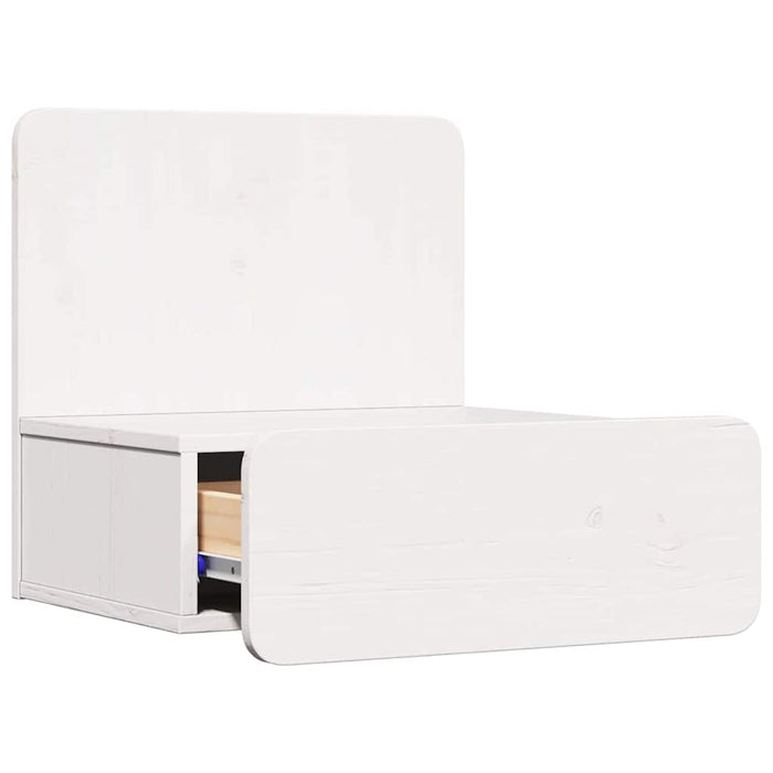 Noptieră 2 pcs Alb 44 x 32,5 x 40 cm Lemn masiv de pin - WALTI WALTI