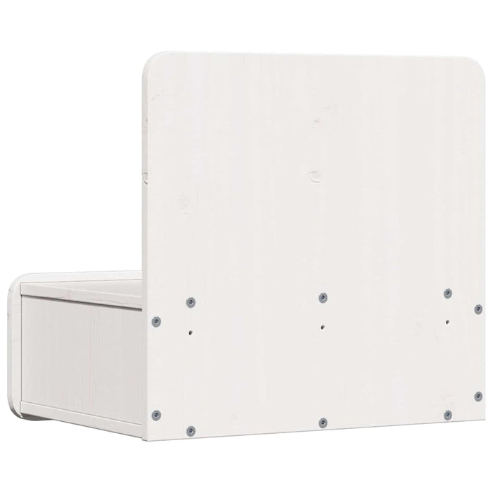 Noptieră 2 pcs Alb 44 x 32,5 x 40 cm Lemn masiv de pin - WALTI WALTI