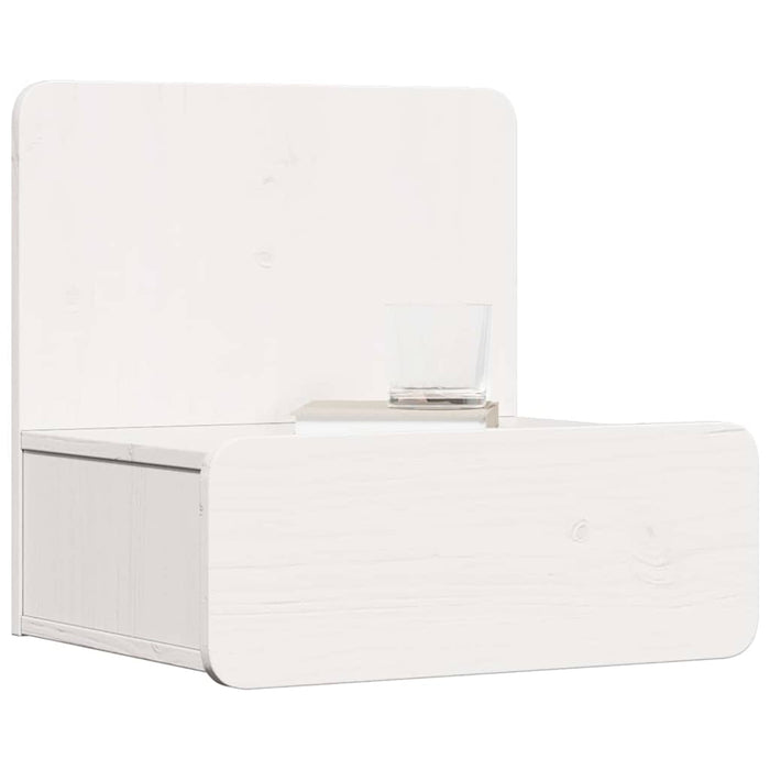 Noptieră 2 pcs Alb 44 x 32,5 x 40 cm Lemn masiv de pin - WALTI WALTI
