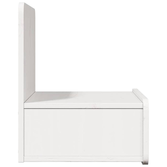 Noptieră 2 pcs Alb 44 x 32,5 x 40 cm Lemn masiv de pin - WALTI WALTI