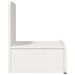 Noptieră 2 pcs Alb 44 x 32,5 x 40 cm Lemn masiv de pin - WALTI WALTI