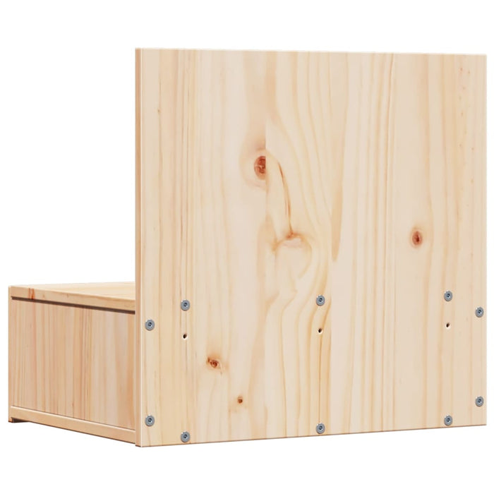 Noptieră cu sertar Maro 42 x 32,5 x 40 cm Lemn masiv de pin - WALTI WALTI