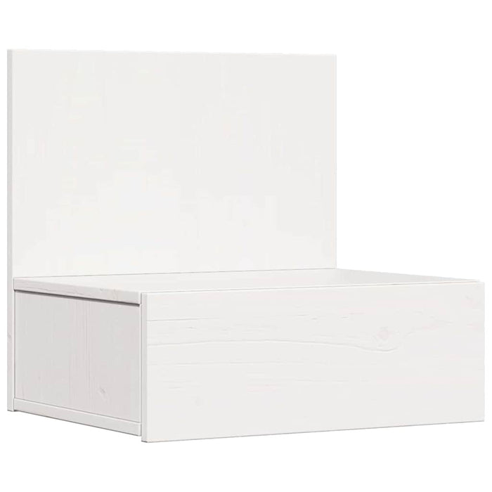 Noptieră cu sertar Alb 42 x 32,5 x 40 cm Lemn masiv de pin - WALTI WALTI
