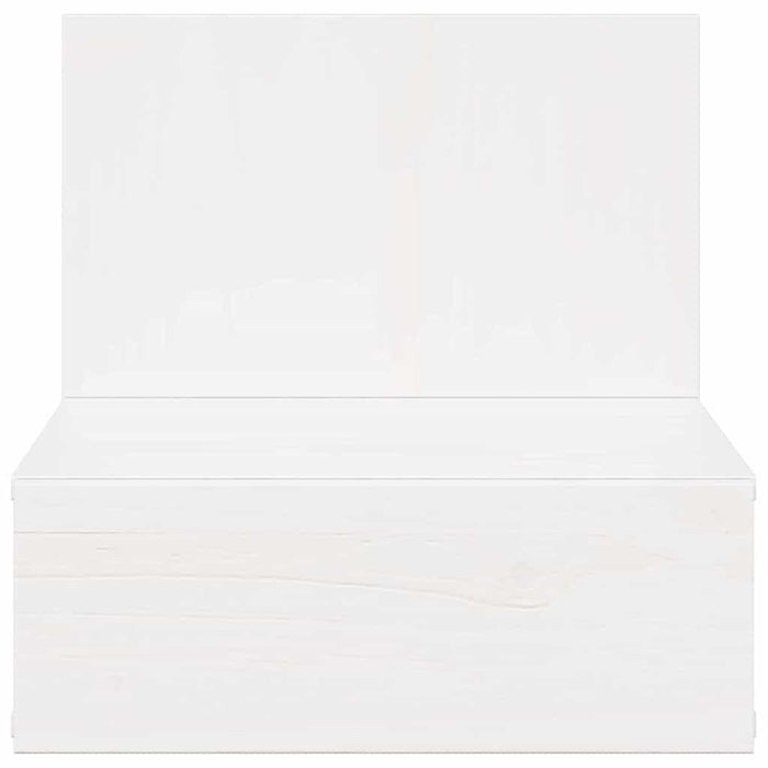 Noptieră cu sertar Alb 42 x 32,5 x 40 cm Lemn masiv de pin - WALTI WALTI