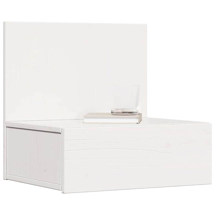 Noptieră 2 pcs Alb 42 x 32,5 x 40 cm Lemn masiv de pin - WALTI WALTI